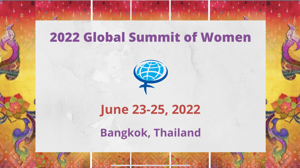 2022 Global Summit of Women Info Page