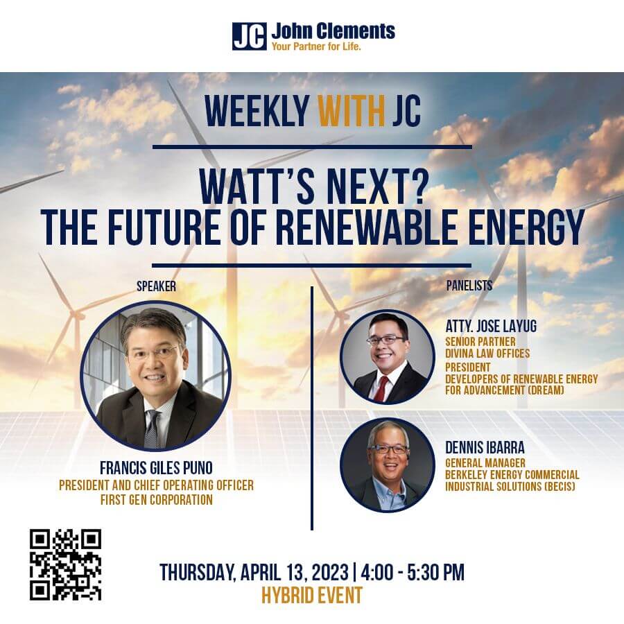 Poster of Weekly with JC: Watt's Next? The Future of Renewable Energy