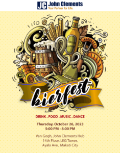 event poster for octoberfest called bierfest
