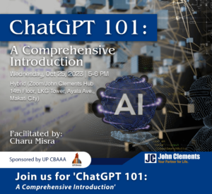 event poster for chatgpt 101 
