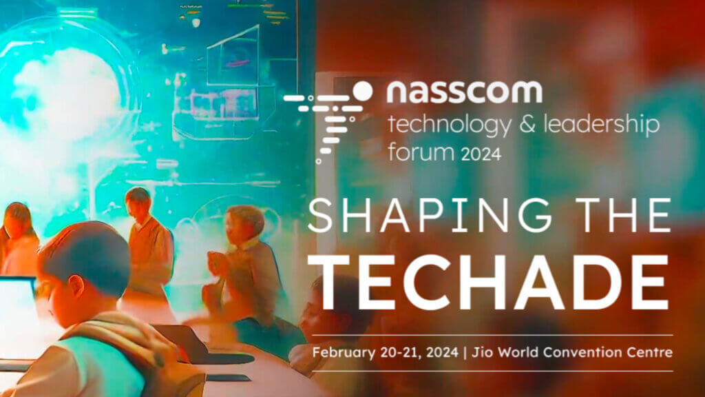 event poster of the NASSCOM Technology and Leadership Forum 2024
